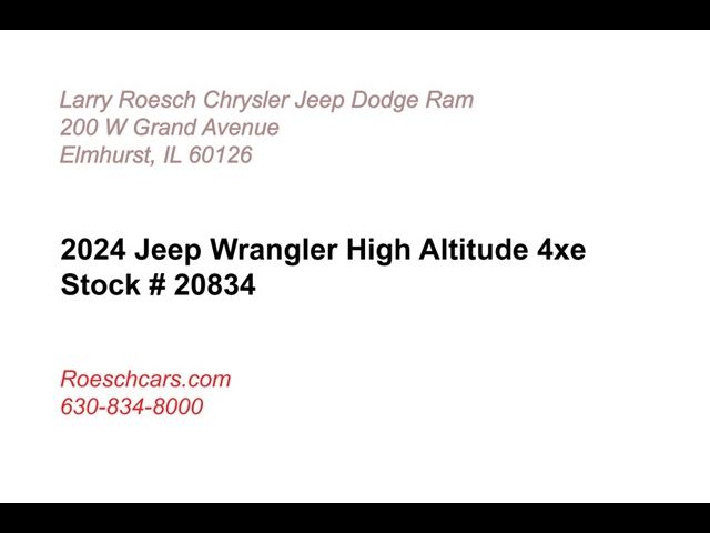 2024 Jeep Wrangler 4xe High Altitude