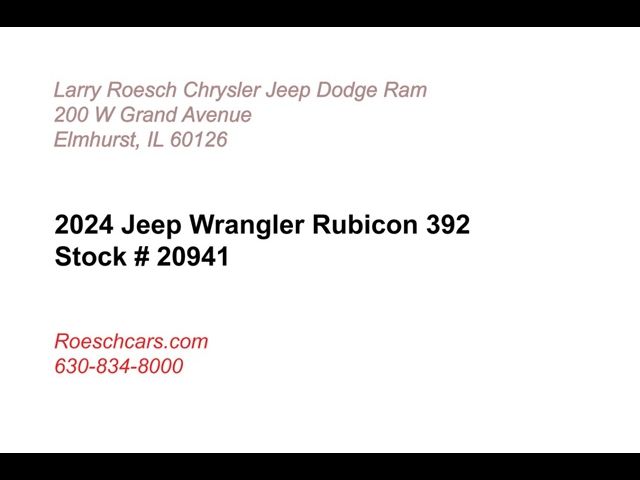 2024 Jeep Wrangler Rubicon 392