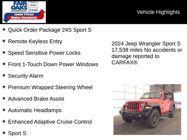 2024 Jeep Wrangler Sport S