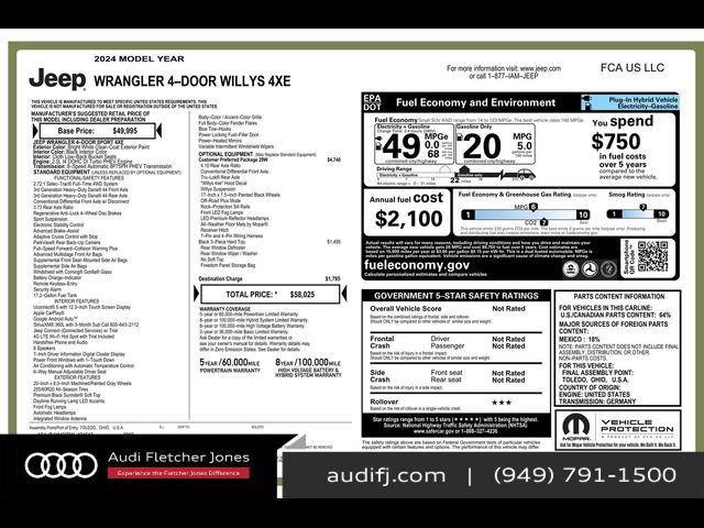 2024 Jeep Wrangler 4xe Willys