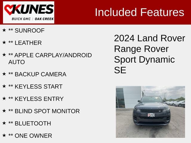 2024 Land Rover Range Rover Sport Dynamic SE