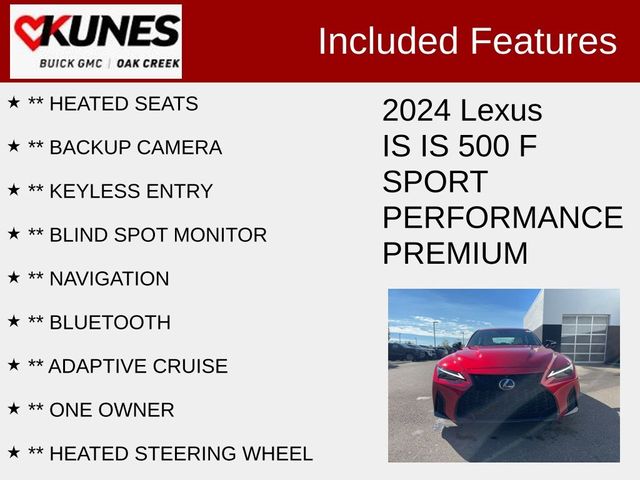 2024 Lexus IS 500 F Sport Performance Premium