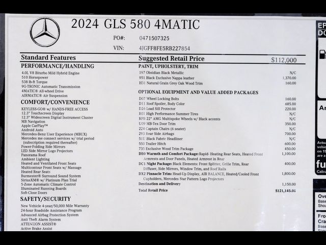 2024 Mercedes-Benz GLS 580