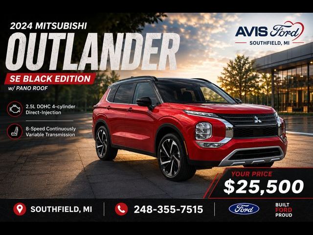 2024 Mitsubishi Outlander SE Black Edition w/Pano Roof