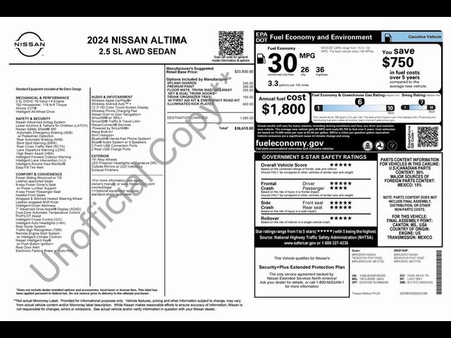 2024 Nissan Altima 2.5 SL