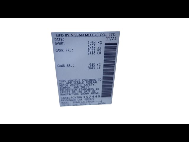 2024 Nissan Altima 2.5 SR