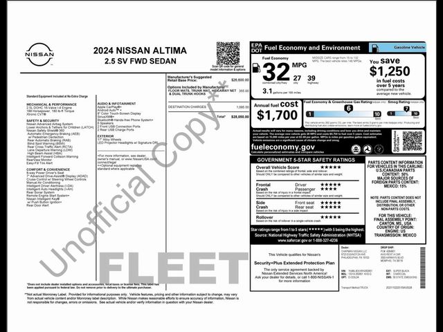 2024 Nissan Altima 2.5 SV