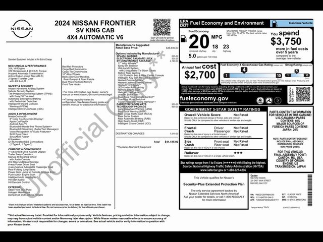 2024 Nissan Frontier SV