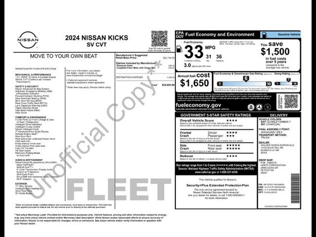 2024 Nissan Kicks SV