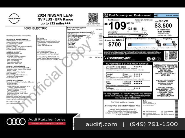 2024 Nissan Leaf SV Plus