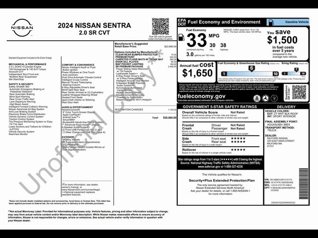 2024 Nissan Sentra SR