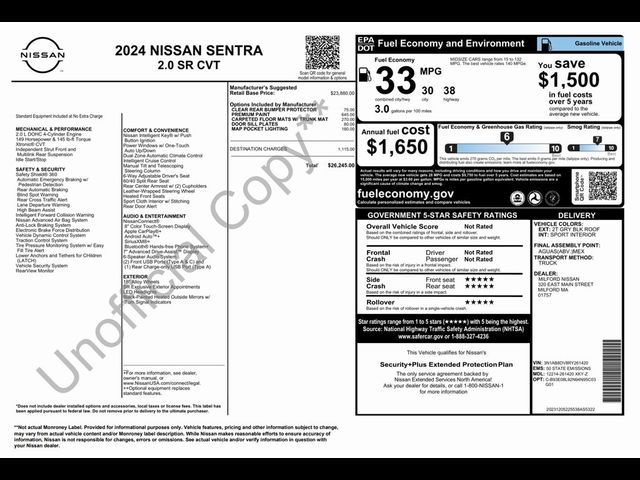 2024 Nissan Sentra SR