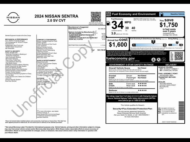 2024 Nissan Sentra SV