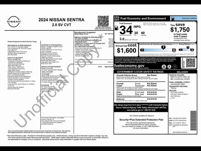 2024 Nissan Sentra SV