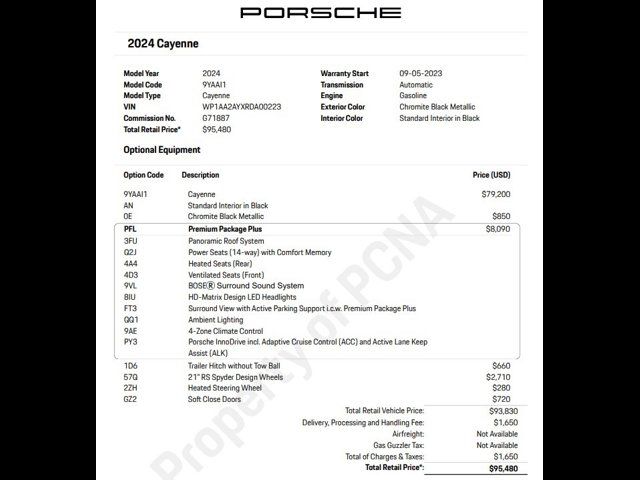 2024 Porsche Cayenne Base