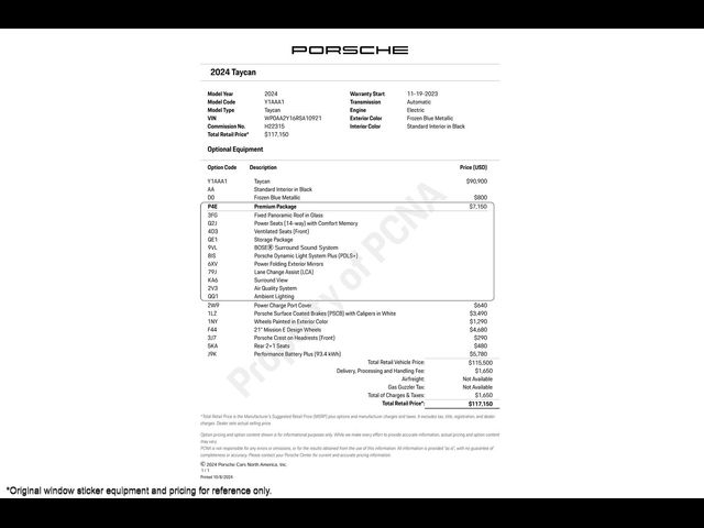 2024 Porsche Taycan Base