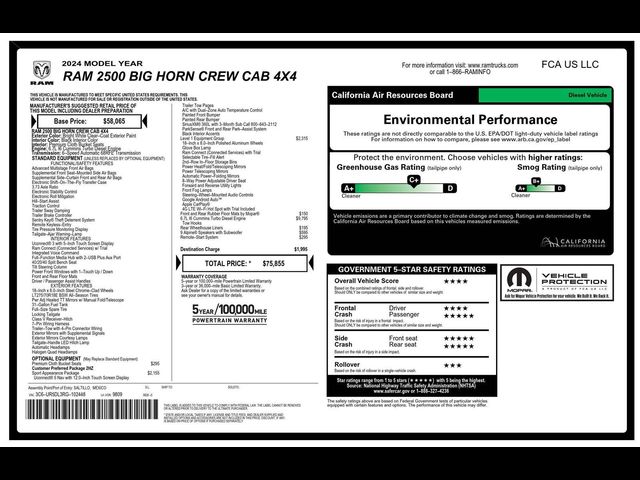 2024 Ram 2500 Big Horn