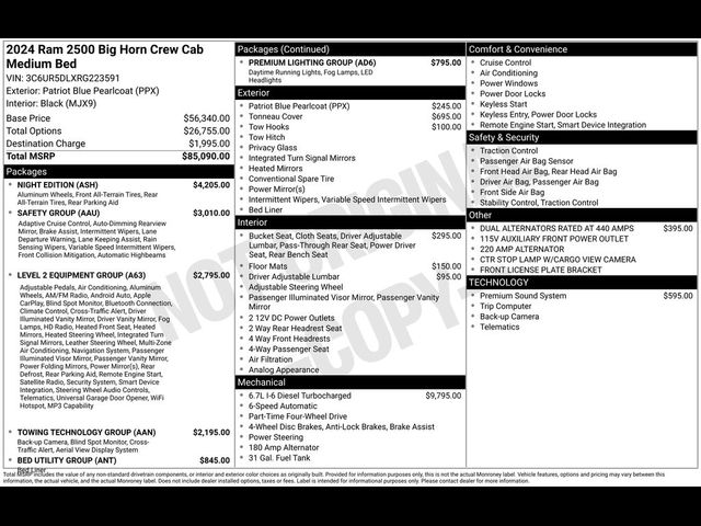 2024 Ram 2500 Big Horn