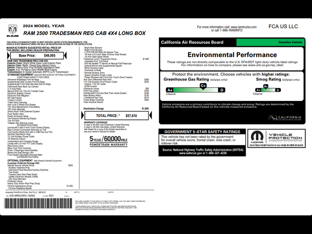 2024 Ram 2500 Tradesman