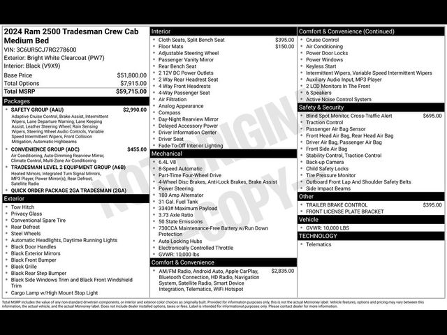 2024 Ram 2500 Tradesman