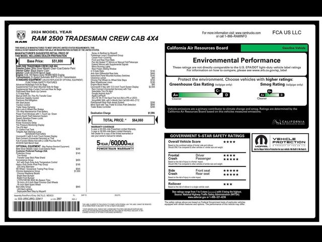 2024 Ram 2500 Tradesman