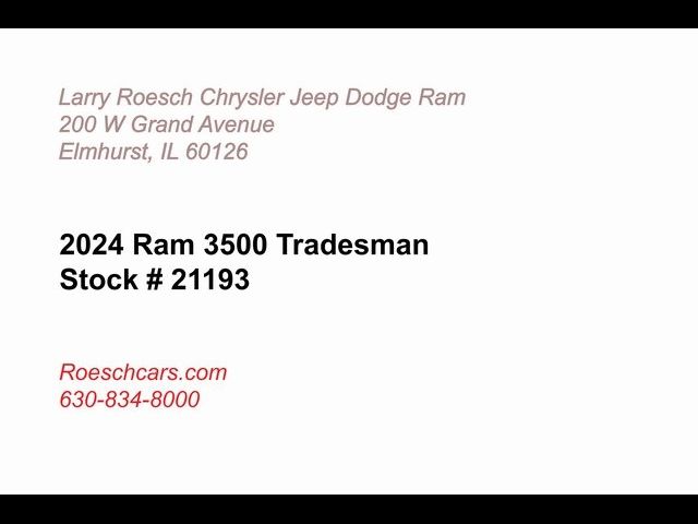 2024 Ram 3500 Tradesman