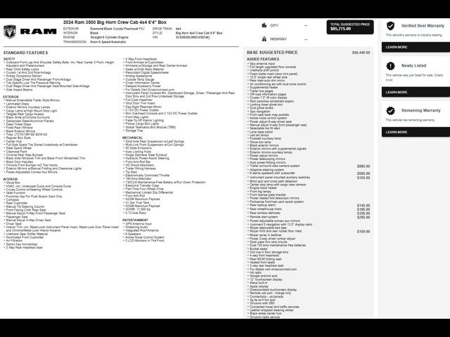 2024 Ram 3500 Big Horn