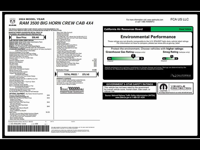 2024 Ram 3500 Big Horn
