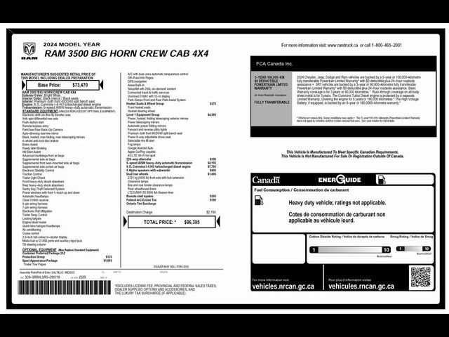 2024 Ram 3500 Big Horn