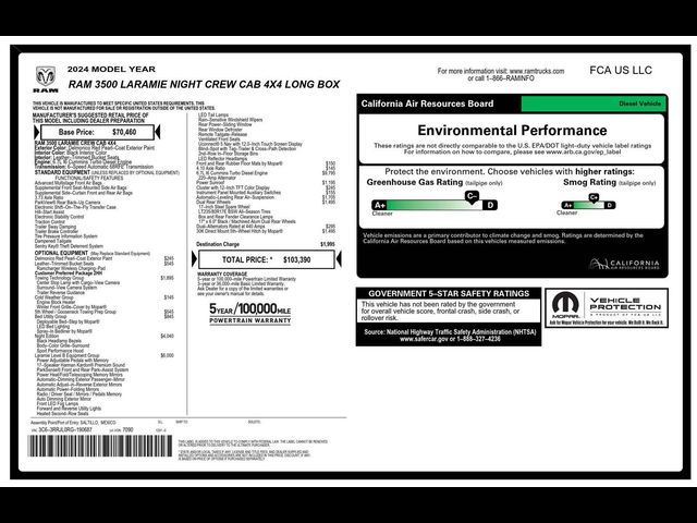 2024 Ram 3500 Laramie