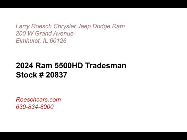 2024 Ram 5500 Tradesman