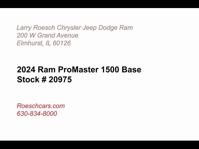 2024 Ram ProMaster Cargo Van Tradesman