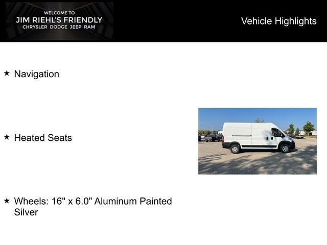 2024 Ram ProMaster Cargo Van SLT+