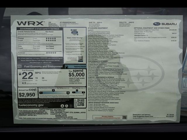 2024 Subaru WRX Premium