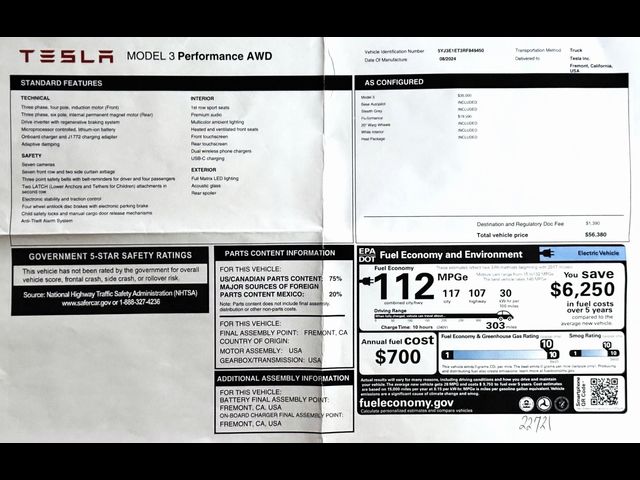 2024 Tesla Model 3 Performance