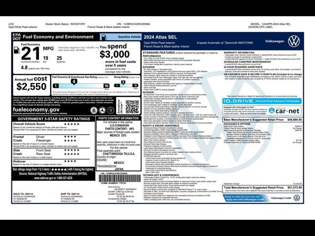 2024 Volkswagen Atlas 2.0T SEL