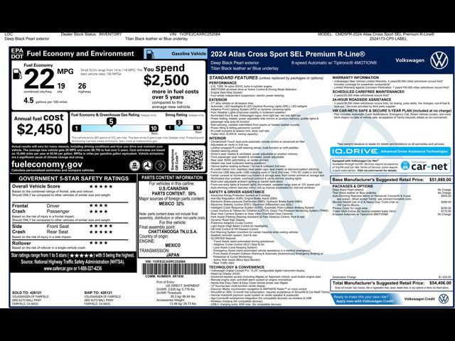 2024 Volkswagen Atlas Cross Sport 2.0T SEL Premium R-Line