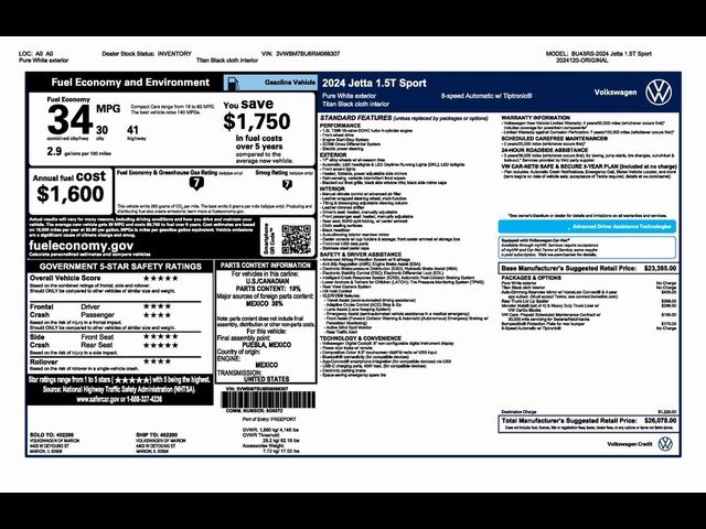 2024 Volkswagen Jetta Sport