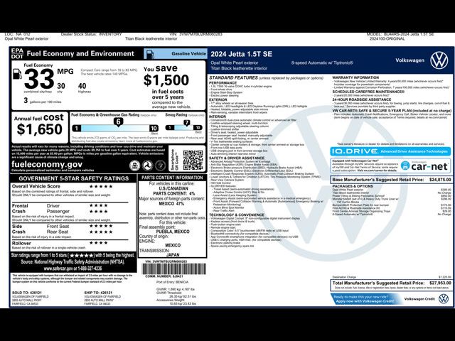 2024 Volkswagen Jetta SE