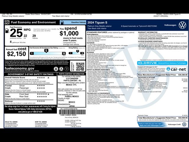 2024 Volkswagen Tiguan S
