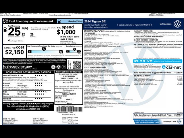 2024 Volkswagen Tiguan SE