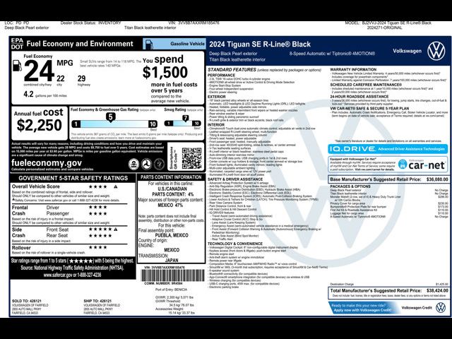 2024 Volkswagen Tiguan SE R-Line Black