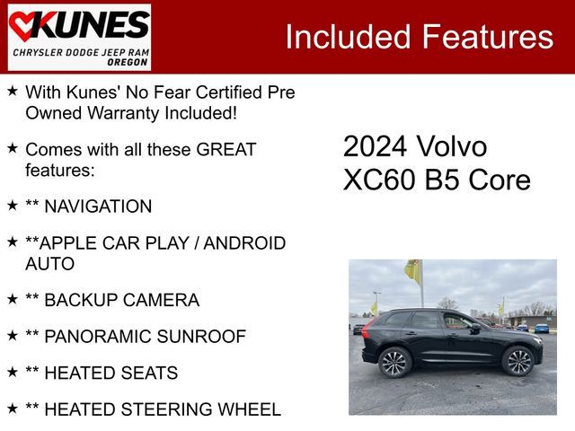 2024 Volvo XC60 Core Dark Theme