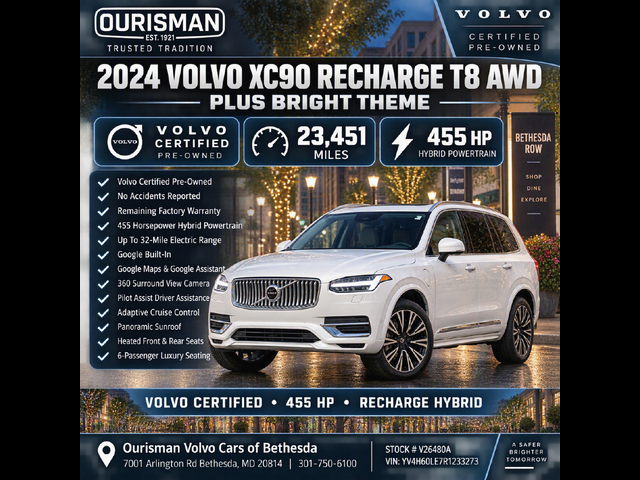 2024 Volvo XC90 Recharge Plug-In Hybrid Plus