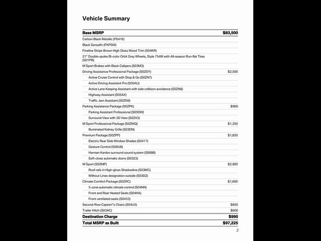 2025 BMW X7 xDrive40i