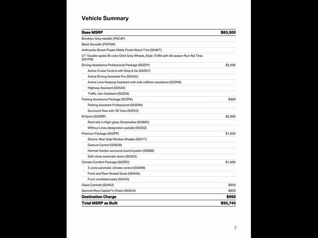 2025 BMW X7 xDrive40i