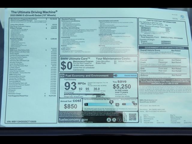 2025 BMW i5 xDrive40