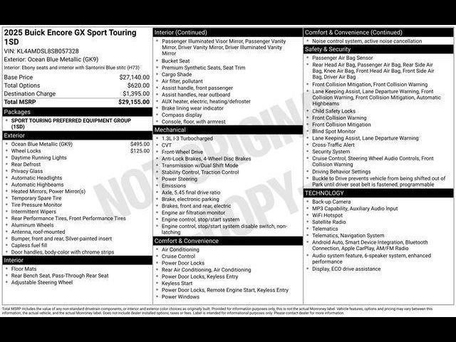 2025 Buick Encore GX Sport Touring