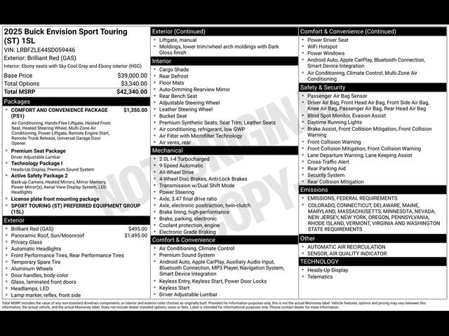 2025 Buick Envision Sport Touring