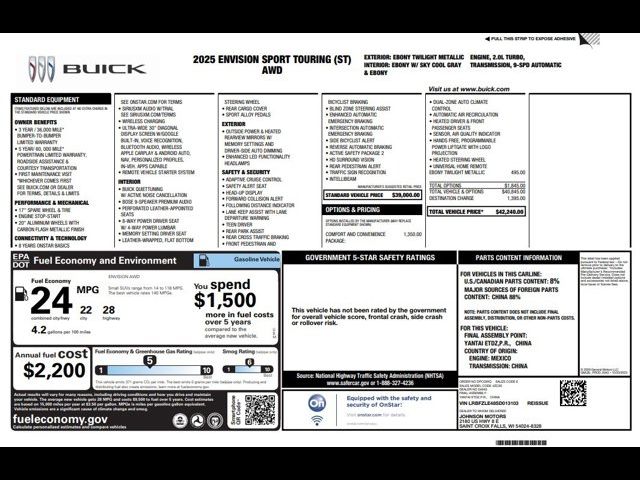 2025 Buick Envision Sport Touring (ST)